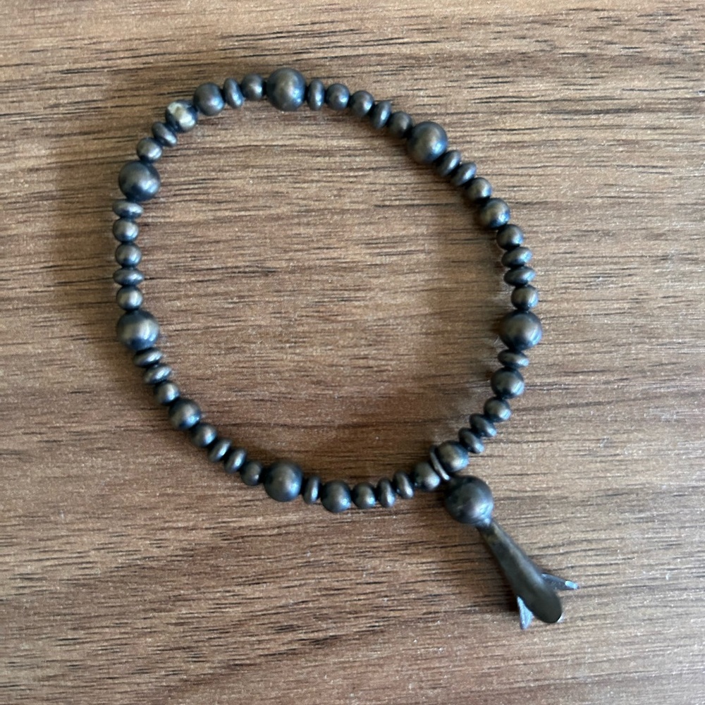 Sterling Navajo Pearl Bracelet